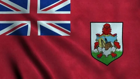 4K Seamless Loopable Flag of Bermuda Stock Footage 80903866
