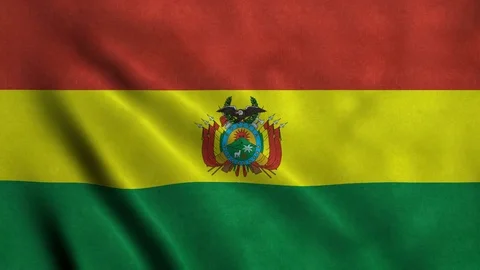 4K Seamless Loopable Flag of Bolivia Video stock 80903751