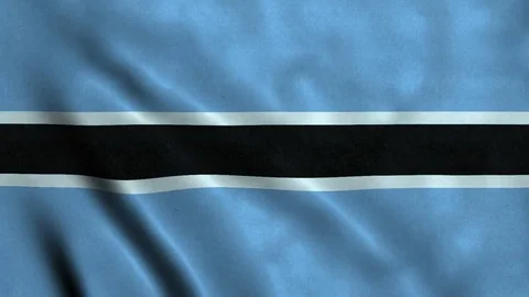 4K Seamless Loopable Flag of Botswana Stock Footage 80903823