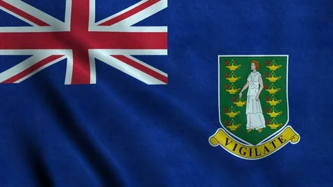 4K Seamless Loopable Flag of British Virgin Islands Stock Footage 80904810