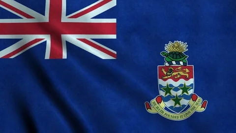 4K Seamless Loopable Flag of Cayman Islands Video stock 80910274