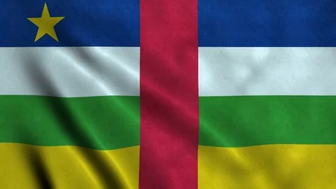 4K Seamless Loopable Flag of Central African Republic Stock Footage 80910263