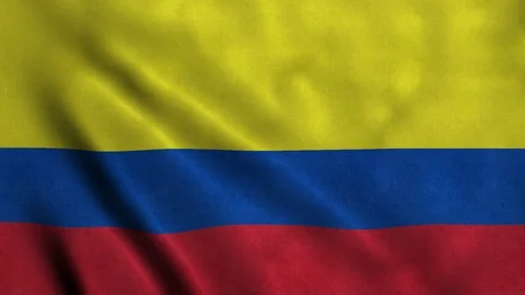 4K Seamless Loopable Flag of Colombia Stock Footage 80911570