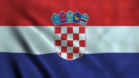 4K Seamless Loopable Flag of Croatia Stock Footage 80912857
