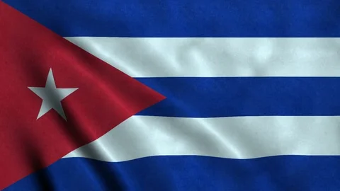 4K Seamless Loopable Flag of Cuba Stock Footage 80913513