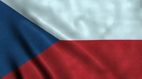 4K Seamless Loopable Flag of Czech Republic Video stock 80913461