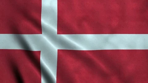 4K Seamless Loopable Flag of Denmark Stock Footage 80921460