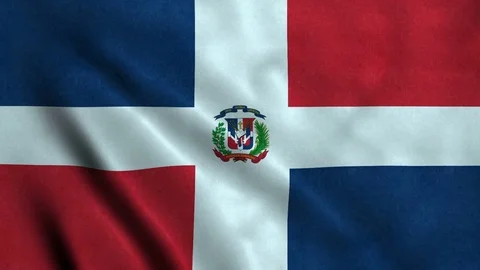 4K Seamless Loopable Flag of Dominican Republic Video stock 80922234