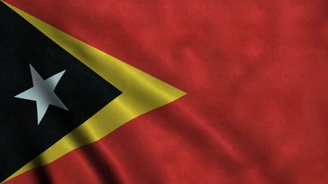 4K Seamless Loopable Flag of East Timor Video stock 80922386