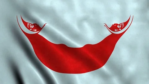 4K Seamless Loopable Flag of Easter Island Rapa Nui Stock Footage 80922392