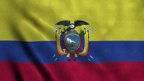 4K Seamless Loopable Flag of Ecuador Video stock 80922417