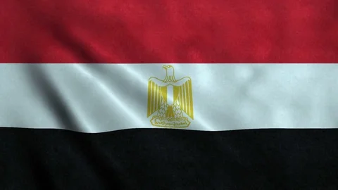 4K Seamless Loopable Flag of Egypt Stock Footage 80922797