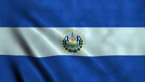 4K Seamless Loopable Flag of El Salvador Stock Footage 80922804