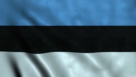 4K Seamless Loopable Flag of Estonia Stock Footage 80923017