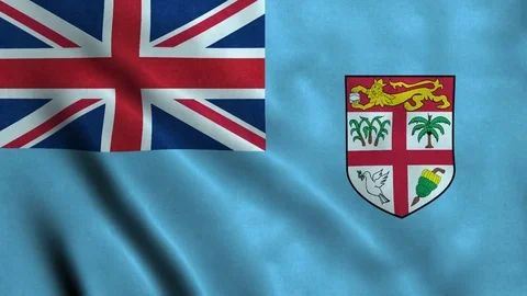 4K Seamless Loopable Flag of Fiji Video stock 80925421