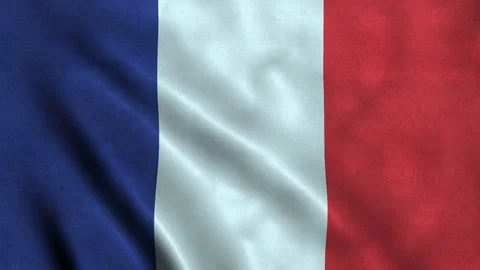 4K Seamless Loopable Flag of France Stock Footage 80925271