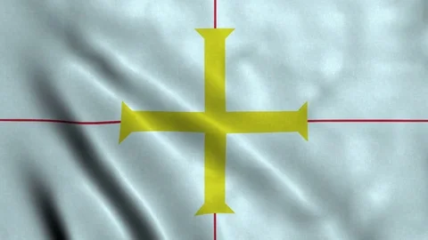 4K Seamless Loopable Flag of Guernsey Stock Footage 80927994