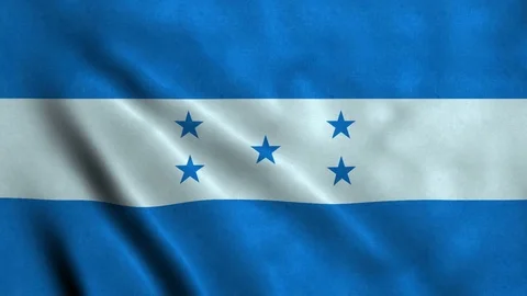 4K Seamless Loopable Flag of Honduras Video stock 80928214