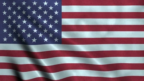 4K Seamless Loopable Flag of Howland Island Video stock 80929415