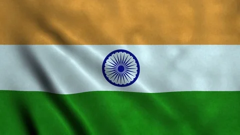 4K Seamless Loopable Flag of India Stock Footage 80929454