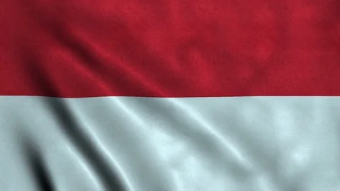 4K Seamless Loopable Flag of Indonesia Stock Footage 80929409