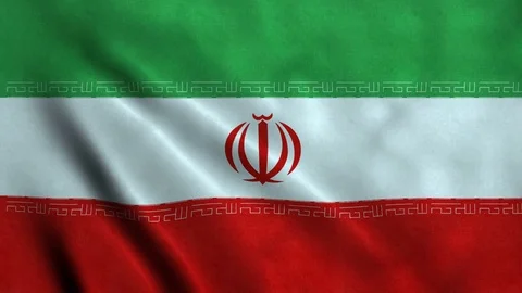 4K Seamless Loopable Flag of Iran Stock Footage 80929545