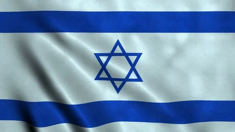 4K Seamless Loopable Flag of Israel Stock Footage 80929885