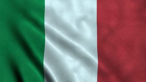 4K Seamless Loopable Flag of Italy Video stock 80930555