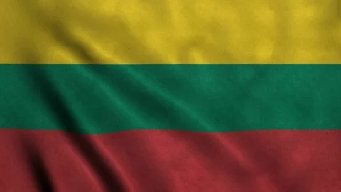 4K Seamless Loopable Flag of Lithuania Video stock 80932282