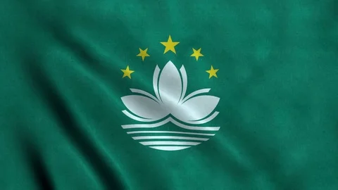 4K Seamless Loopable Flag of Macao Video stock 80932322
