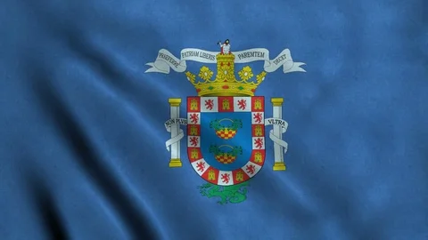 4K Seamless Loopable Flag of Melilla Video stock 80932832