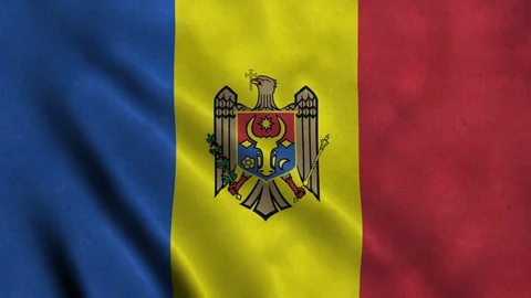 4K Seamless Loopable Flag of Moldova Stock Footage 80933343