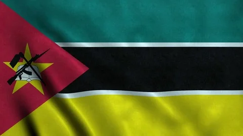 4K Seamless Loopable Flag of Mozambique Video stock 80933437