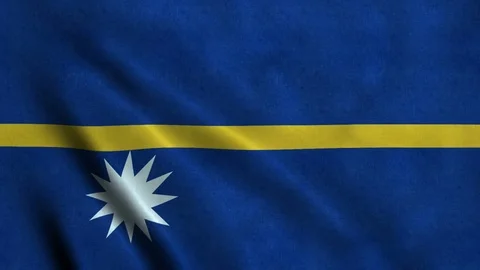 4K Seamless Loopable Flag of Nauru Video stock 80933892
