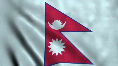 4K Seamless Loopable Flag of Nepal Video stock 80933863