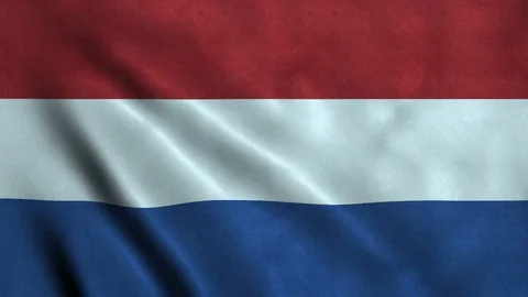 4K Seamless Loopable Flag of Netherlands Stock Footage 80933907