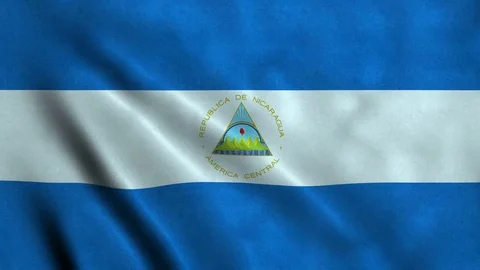 4K Seamless Loopable Flag of Nicaragua Stock Footage 80933984