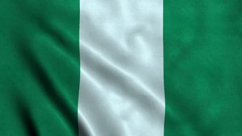 4K Seamless Loopable Flag of Nigeria Video stock 80934160