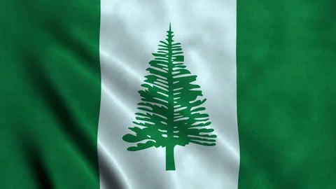 4K Seamless Loopable Flag of Norfolk Island Video stock 80934551