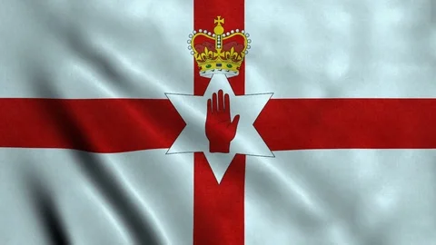 4K Seamless Loopable Flag of Northern Ireland Video stock 80934550