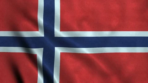 4K Seamless Loopable Flag of Norway Video stock 80934589