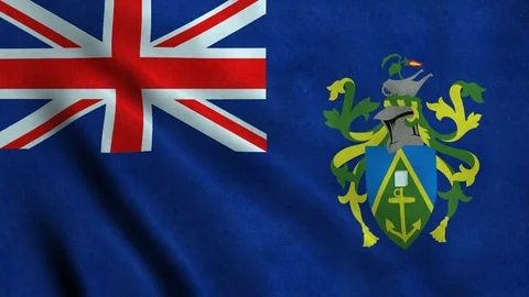 4K Seamless Loopable Flag of Pitcairn Islands Video stock 80936316