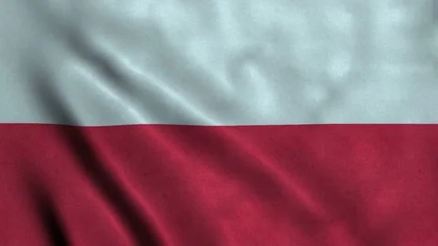 4K Seamless Loopable Flag of Poland Video stock 80936222