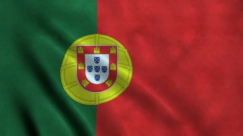 4K Seamless Loopable Flag of Portugal Stock Footage 80936389