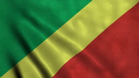 4K Seamless Loopable Flag of Republic of Congo Video stock 80936417