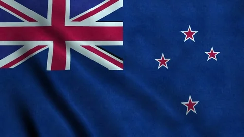 4K Seamless Loopable Flag of Ross Dependency Stock Footage 80937151