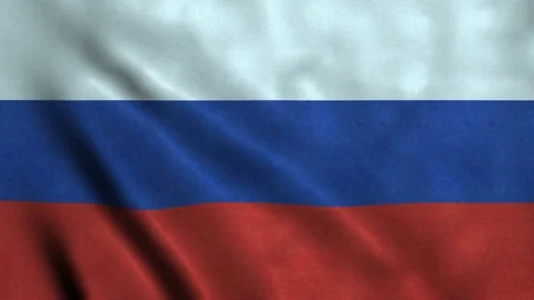 4K Seamless Loopable Flag of Russia Stock Footage 80937134