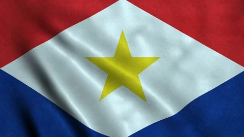 4K Seamless Loopable Flag of Saba Video stock 80937245