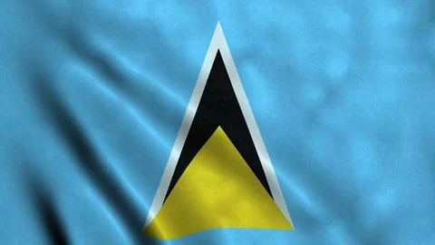 4K Seamless Loopable Flag of Saint Lucia Video stock 80937360