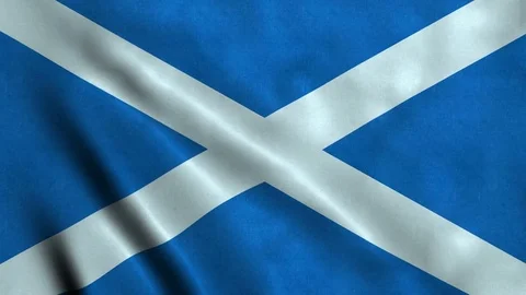 4K Seamless Loopable Flag of Scotland Stock Footage 80939006